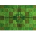 thumbnail image 1 of Ahgly Company Indoor Rectangle Checkered Green Modern Area Rugs, 7' x 10', 1 of 4