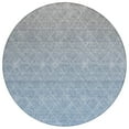 thumbnail image 2 of Addison Rugs Chantille Indoor/Outdoor Transitional Geometric Blue Washable Round Rug, 8' x 8', 2 of 6