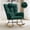 Green, variant on Huisuilinss Nursery Rocking Chair,Rocking Chair Nursery,Upholstered Glider Rocker With High Backrest Armchair,Accent Chair Padded Seat,Reading Chair For Living Room Bedroom Office,Without Ottoman