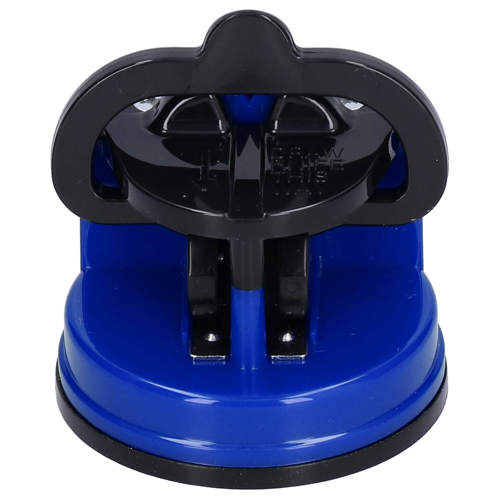 Knife Sharpener, Manual Knife Sharpening Machine Small Tungsten Steel Blades Kitchen Countertop High Hardness With Suction Cup For Knife For Scissor Blue