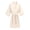 ZB-Beige-kids satin robe, variant on Frostluinai Silk Robes for Short Kimono Robes 2-14Y Solid 3/4 Sleeve Knee Length Bathrobes for Spa Wedding Birthday Party