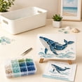 thumbnail image 7 of Voglyf DIY Sea Glass Mosaic Art Kit, Sea Glass Art Kit, Create Beautiful Ocean-Inspired Artwork with Colorful Glass Pieces, Coastal Home Decor & Creative Handmade Gift,Whale, 7 of 7