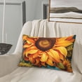 thumbnail image 5 of Xecao Deep Yellow Colorful Sunflower for Decorative Throw Pillow Case for Couch,Sofa or Bed Set,Pillow Cover for Sofa Home Decor Ideal Gift-16"x24", 5 of 6