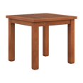 thumbnail image 3 of CorLiving Miramar Hardwood Outdoor Square Slat Top End Table, Brown, 3 of 7