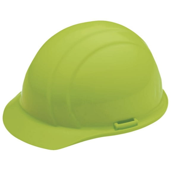 Hard Hat, Americana, Polyethylene, 4 Point Pinlock, Type 1, Class E, Hi-Vis Lime