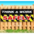 thumbnail image 1 of Think & Work Safely 13 oz Vinyl Banner With Metal Grommets, 1 of 4