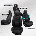 thumbnail image 3 of NS YOLOF150 Seat Covers 2015-2026 Full Set, Truck Interior Sets with Lumbar Support Custom Fit for Ford F150 2015-2026, F250/F350/F450 2017-2026 Super Duty Crew Cab XLT XL Lariat Platinum, Black, 3 of 8
