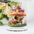 thumbnail image 5 of HmNPlay Easter Bunny Egg 3D Acrylic Desktop Ornament - Kids Safe Home Decor with Non Slip Base, Spring Tabletop Display for Gift Basket & Holiday Decorating (Ready to Gift)​, 5 of 9
