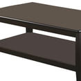 thumbnail image 2 of Contemporary Style Wooden Coffee Table With Slightly Rounded Shape, Dark Brown, 2 of 4