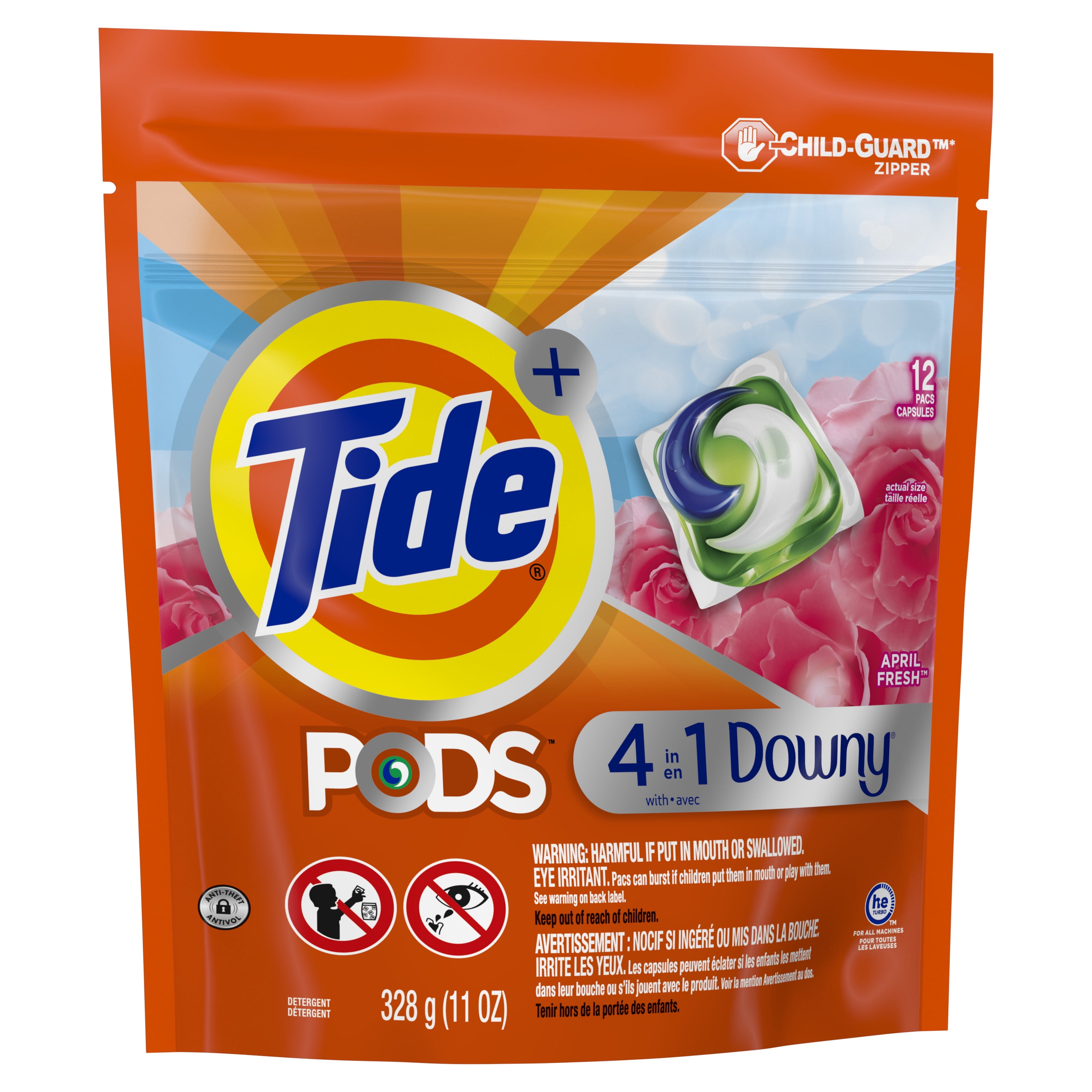 Tide Pods with Downy 4 in 1 Laundry Detergent for Clothes