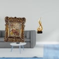 thumbnail image 2 of Marco de fotos retro, marco de fotos vintage para mesa, marco de fotos ornamentado para colgar en la pared, escultura abstracta de fuego hecha de resi, 2 of 8