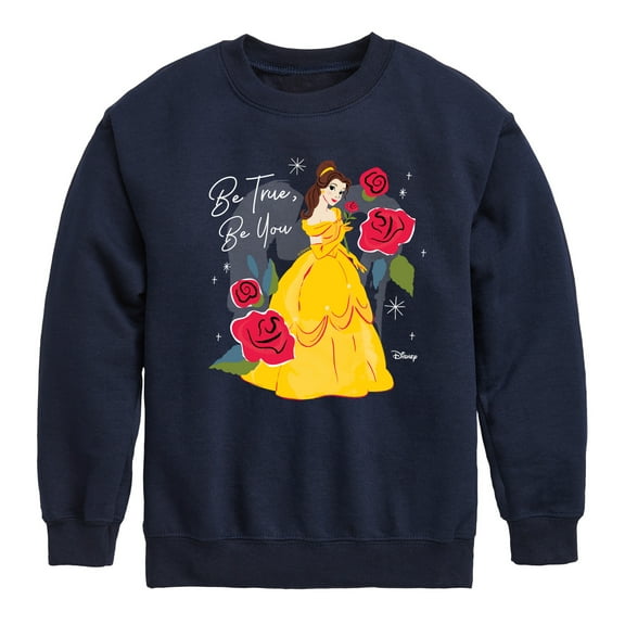 Disney - Belle Be True Be You - Toddler & Youth Crewneck Fleece Sweatshirt