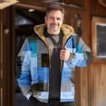 thumbnail image 3 of Men's Print Jacket Men's Spring And Autumn Casual Trend Zipper Hooded Jacket 5XL, 3 of 3