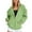 Green, variant on Jackets for Women Women's Fall Jacket Oversized Pocket Sweatshirt Casual Drawstring Clothing Zipper Track Jacket Solid Color Long Sleeve Hooded Top Hoodies for Women Pink XL