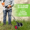 thumbnail image 5 of Cordless Electric Lawn Trimmer Weed Wacker - 21V Grass Trimmer Lawn Edger with 2.0Ah Li-Ion Battery Powered and 3 Types Cutting Blade, Tool for Lawn Care and Garden Yard Work, 5 of 8