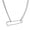 silver, variant on DESIGNICE Charm Necklace,Low-Friction Safety Pin Necklace,Sculpted Form Dainty Necklace for Women,Gold Plated
