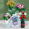 thumbnail image 4 of Bouquet Building Kit, 361 Hydrangea Blocks with Vase, Artificial Flower Building Kit, 4 of 5