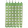 "Club Pack of 144 Fresh Lime Polka Dot Birthday Party Candles 2.25"""