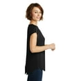 thumbnail image 3 of District ® Women's Drapey Cross-Back Tee. DM416 - Black Size XS, 3 of 6