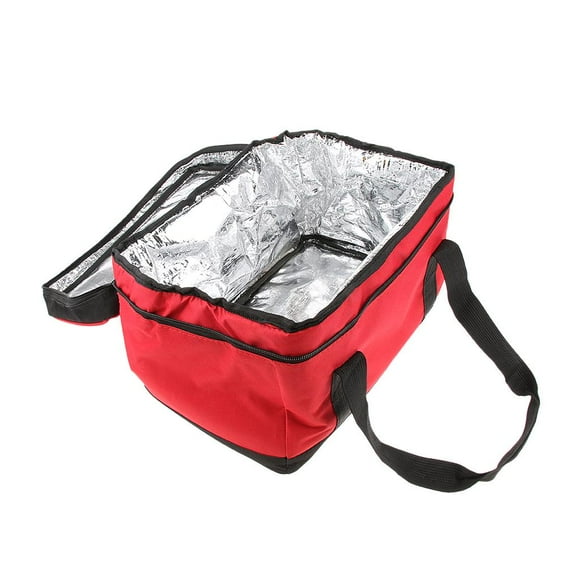 Bolsa de almuerzo con aislamiento Bolsa de asas térmica fría Refrigerador Comida Rojo 17L shamjiam Caja de enfriador de almuerzo