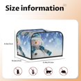 thumbnail image 3 of Cauagu Christmas Snowman In The Snow for 4 Slice Toaster Cover (11.4''×7.9''×7.5'') Bread Machine Cover Toaster Protector Kitchen Appliance Dust Cover, 3 of 7