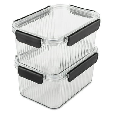 Thyme & Table 2 Pack of 7 Cup Food Storage Containers, Clear