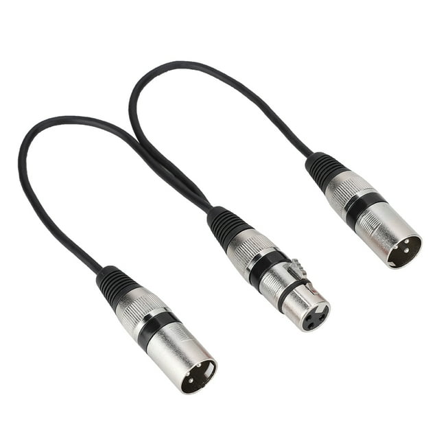 XLR Extension Cable, XLR Splitter Adapter, Zinc Alloy Shell Plug Durable For Speaker