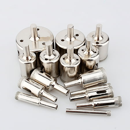 

Aramox 15PCS 6-50MM Coated Hole Cutter Saw Drill Bit Opener Glass