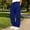 Blue, variant on Boys Cargo Sweatpants Elastic Waist Drawstring Casual Multiple Pockets Baggy Kids Wide Leg Pants Khaki 6-14