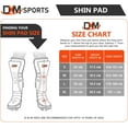 thumbnail image 5 of DXM SPORTS MMA Shin Guards with Instep, Padded Support - X-Large, Silver, 5 of 9