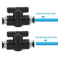 thumbnail image 5 of Uxcell 3/8" Pneumatic Ball Valve, Push to Connect Fittings Quick Connect Tube Fittings Air Flow Control, 1 Pcs, 5 of 6