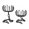 thumbnail image 2 of Halloween Candle Holders Set of 2 Black Metal Gothic Candlestand, Arachnid Web Style with Curved Branch Details, Tabletop Centerpiece for Ghost House Party Home Decor Display, 2 of 7