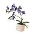 thumbnail image 4 of Planta artificial en maceta con flores de simulación, decoración de flores de imitación de fácil mantenimiento para interiores, oficinas y vacaciones Púrpura, 4 of 8