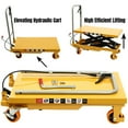 thumbnail image 4 of NEW Hydraulic Lift Table Cart 500 lbs Manual Single Scissor Lift Table 30.5" NEW, 4 of 24