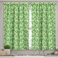 thumbnail image 2 of Ambesonne Irish Valance & Curtain, Gaelic Nature Clovers, 55"x36", Lime Green Pistachio, 2 of 6