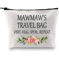Mawmaw Cosmetic Bag for Grandma Funny Travel Makeup Pouch Toiletry Case Gift for Mawmaw