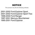 thumbnail image 2 of CMX Rear Disc Brake Rotors Pair for Car Ford Ranger Explorer Sport Trac Mercury Mountaineer K8-100629, 2 of 8