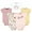 Bonita, variant on Short Sleeve Bodysuits, 5-Pack, Newborn- 24 Months