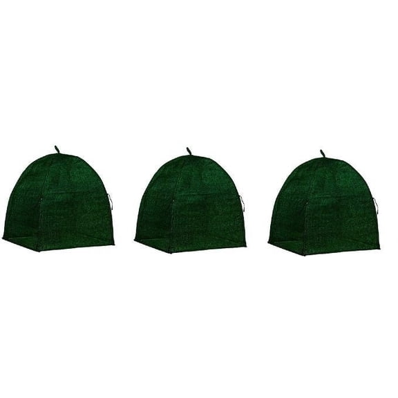 NuVue 20250 22" x 22" x 22" Green Frost Proof Winter Shrub Protector Cover - Quantity of 3