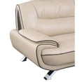 thumbnail image 5 of Titan Furnishings 40" Modern Leather Upholstered Chair in Beige, 5 of 11