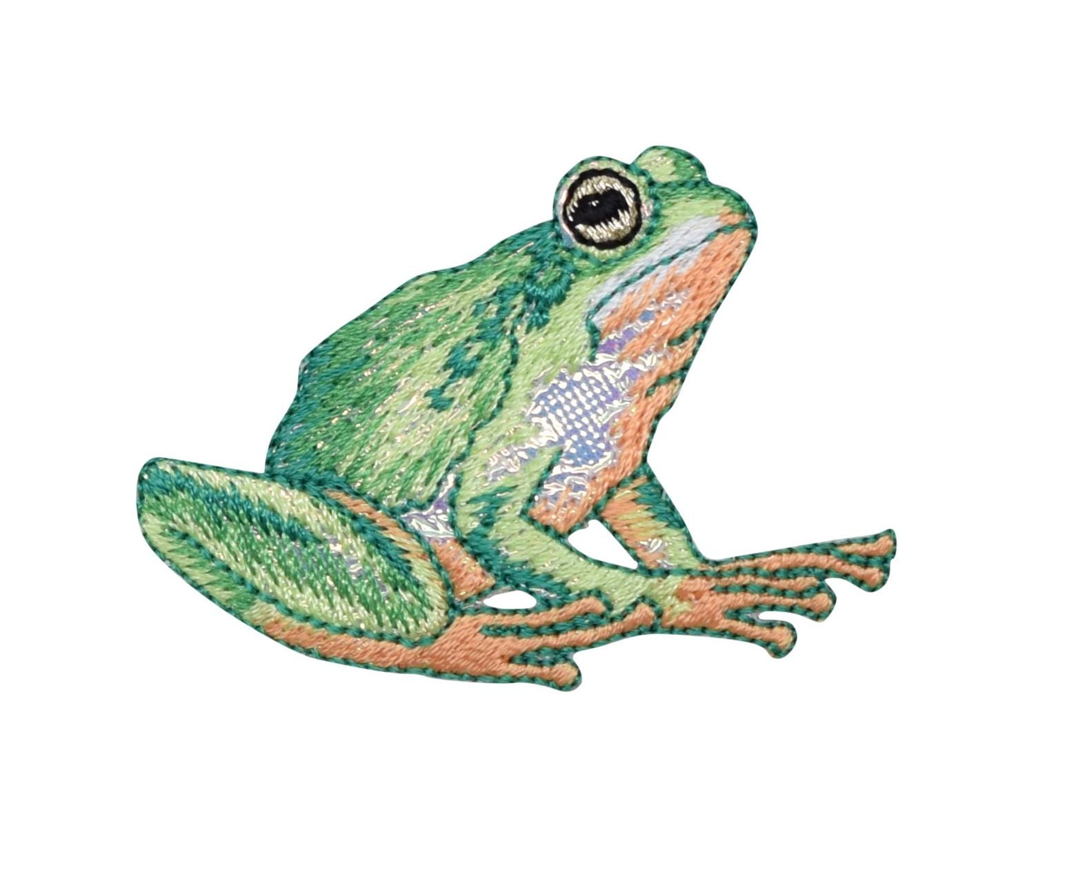 Download Tree Frog - Shimmery Green - Iron On Applique/Embroidered ...