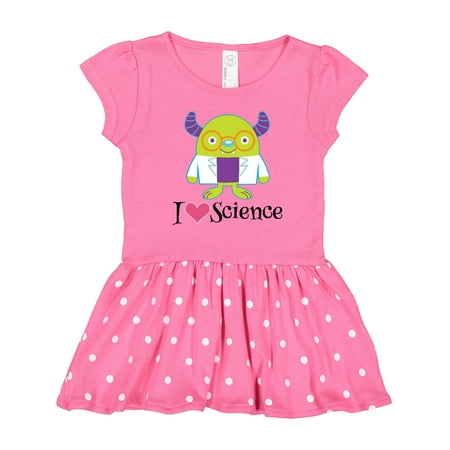 

Inktastic Scientist I Love Science Future Childs Shirt Gift Toddler Girl Dress