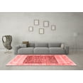 thumbnail image 3 of Ahgly Company Machine Washable Indoor Rectangle Abstract Red Modern Area Rugs, 4' x 6', 3 of 4
