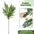thumbnail image 7 of RKZDSR Set of 6 Artificial Christmas Norfolk Branches - 17.7 Inch Faux Norfolk Greenery for DIY Crafts and Xmas Indoor/Outdoor Home Decor, 7 of 7