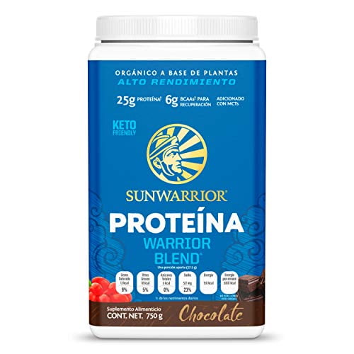 Sunwarrior Warrior Blend, Organic Vegan Protein Powder with BCAAs and