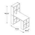thumbnail image 2 of 48" Desk and Dual Bookcase in Wood  Mocha Finish KD, 2 of 8