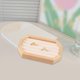 thumbnail image 5 of Organizador de joyas con soporte de madera, caja de almacenamiento, vitrina con bandeja de almacenamiento con ranuras para S, 5 of 5