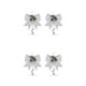 thumbnail image 2 of Toystoory 2 piezas Navidad Bowknot Lentejuelas Guirnalda Adornos Hojas brillantes Colgantes Corbata Interior Gabinete Decoración Plata Plata 2 piezas 2Conjunto, 2 of 6