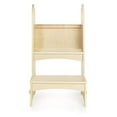 thumbnail image 4 of Guidecraft Kitchen Helper High-Rise Step-Up - Natural: Wooden Step Stool for Toddlers, Counter Height with Handholds - Quality Kids' Furniture, 4 of 5