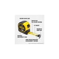 thumbnail image 2 of Cinta métrica Stanley FMHT33865S FATMAX de 7,6 m con gancho magnético, 2 of 9